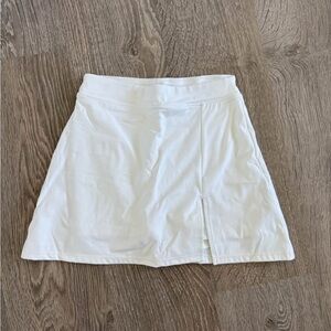 White Athletic Tennis Skirt, Size XS